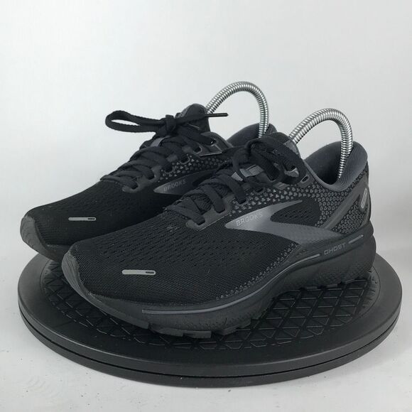 Brooks Ghost 14 Black Athletic Running Shoes 1203561D020 Women’s Size 7 Wide - Picture 1 of 12